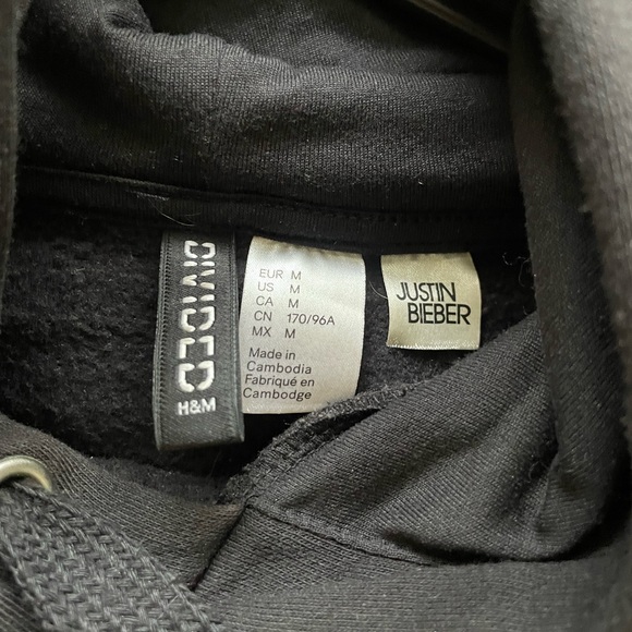 H&M Justin Bieber Stadium Tour Cropped Hoodie - Picture 4 of 4